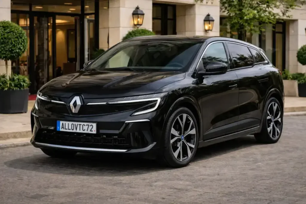 Renault Megane E-Tech noire AllOVTC72 - VTC eco zero emission au Mans